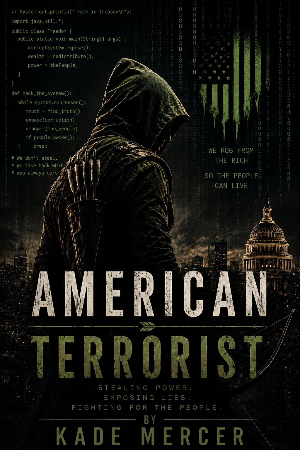 American Terrorist book cover by Kade Mercer