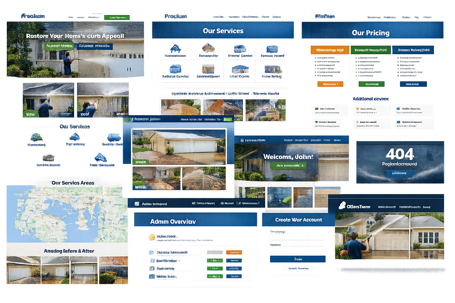 Gulf Coast Pro Wash pressure washing website preview